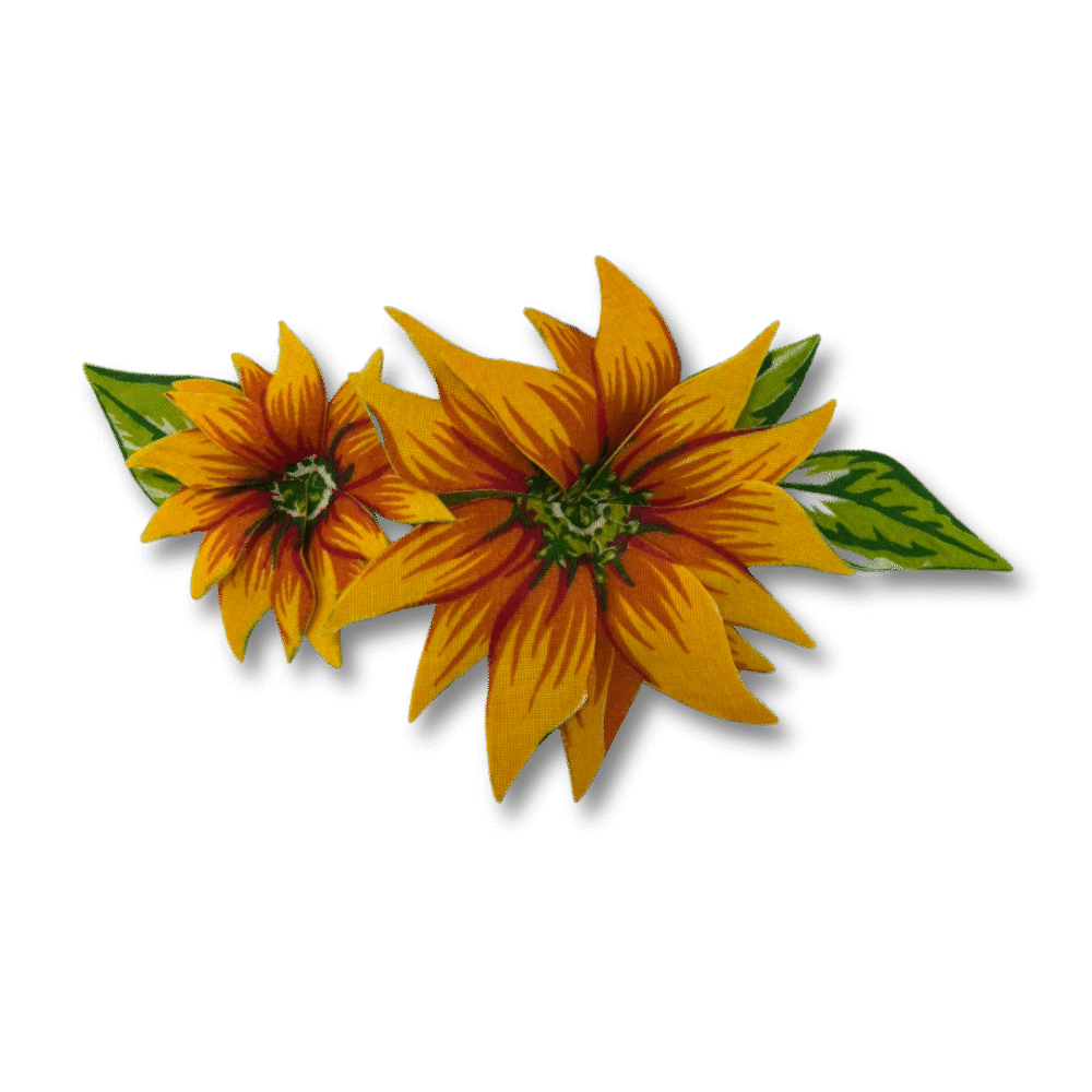Aplicação Girassol 2 flores - Imagem 2