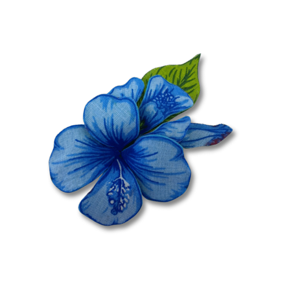 Hibisco azul c/folhagem - Imagem 2