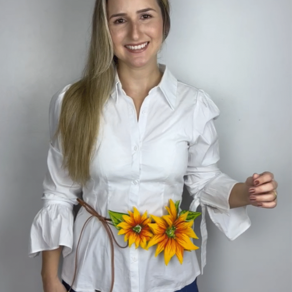 Aplicação Girassol 2 flores - Imagem 4
