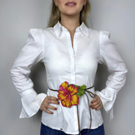 Hibisco vermelho c/folhagem