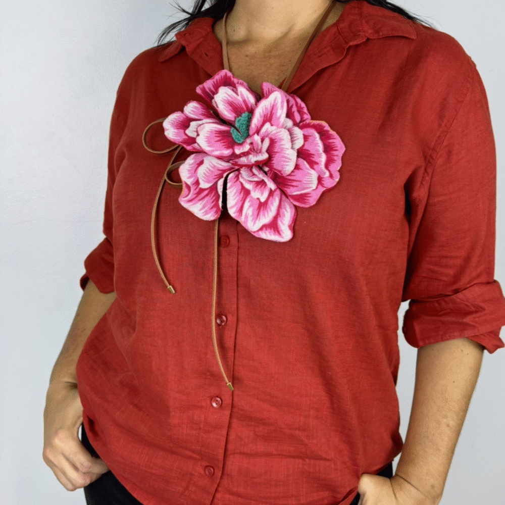 Rosa em camadas