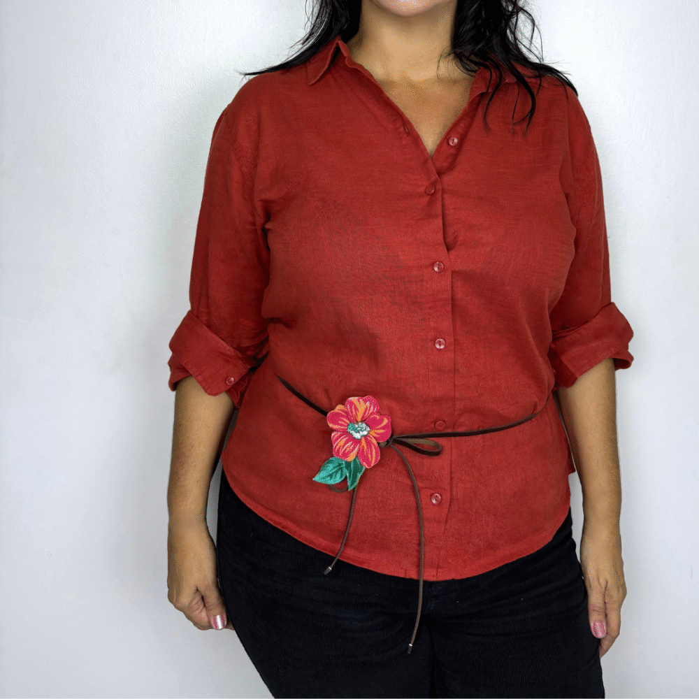 Rosita vermelha c/folhagem - Imagem 2