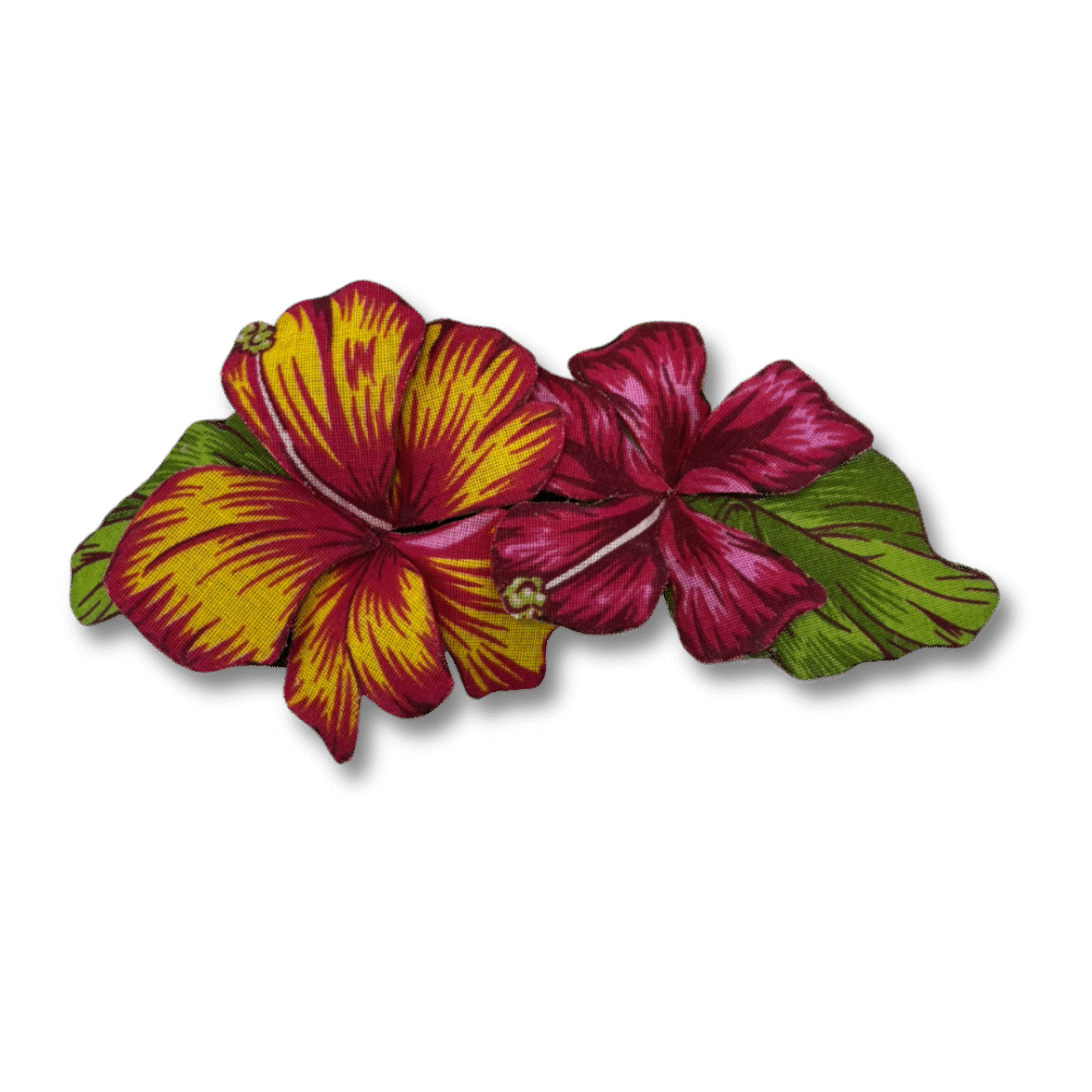 Aplicação Hibisco 2 flores - Imagem 2